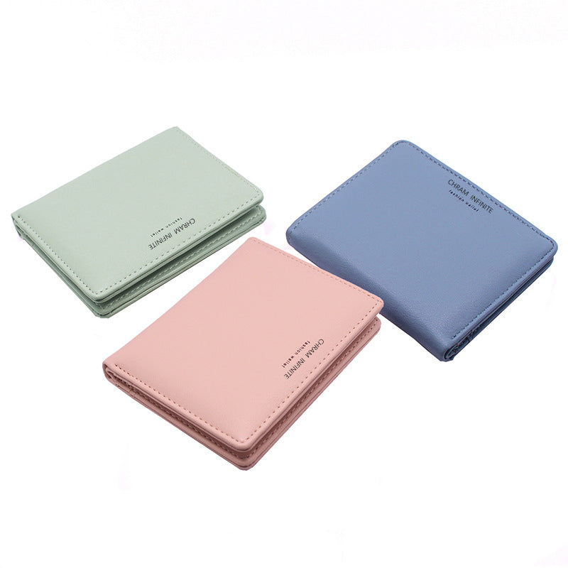 Women's Korean Short Multi Slots Letter Ladies Wallet
