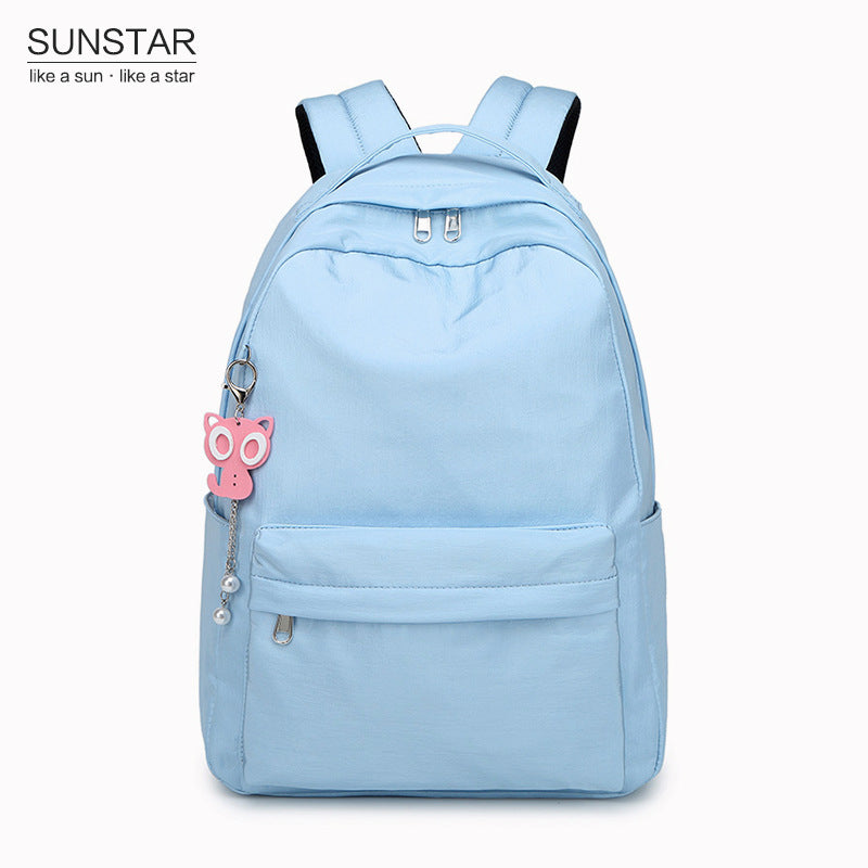 Female Korean College Solid Color Fashion Backpacks