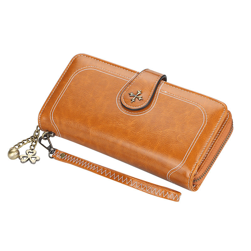 Women's Korean Mid-length Clutch Fashion Zipper Versatile Bags