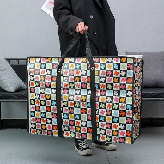 Thickened Waterproof Film Fabric Buggy Printed Travel Bags