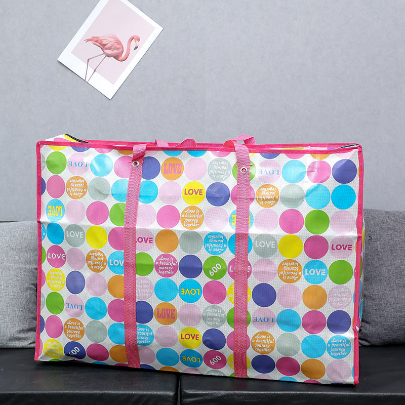 Thickened Waterproof Film Fabric Buggy Printed Travel Bags