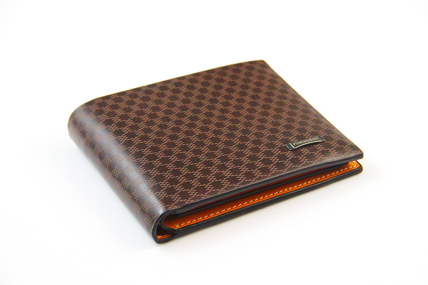 Men's Korean Style Short Plaid Multiple Slots Men's Wallets