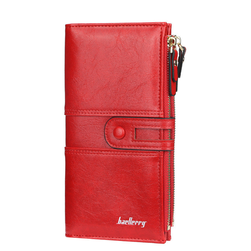 Women's Long Section Clasp Fashion Mobile Korean Purses