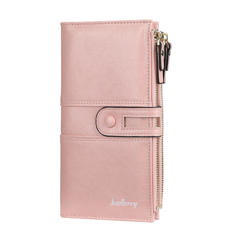 Women's Long Section Clasp Fashion Mobile Korean Purses