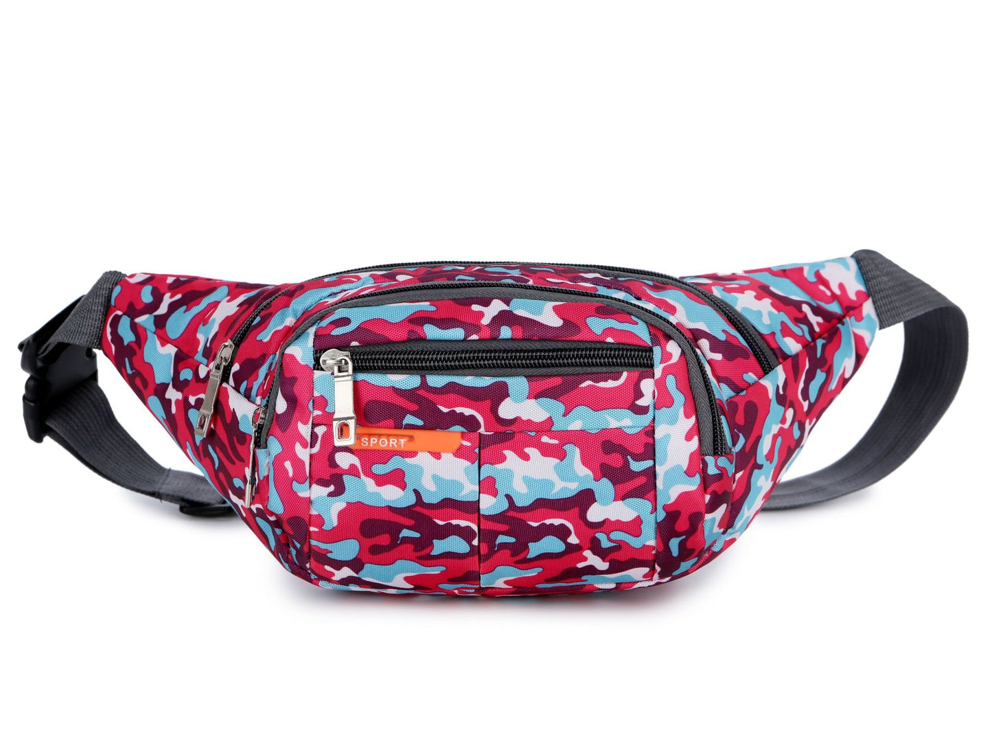 Women's & Men's & Mobile Waterproof Spring Nylon Printed Men's Waist Packs