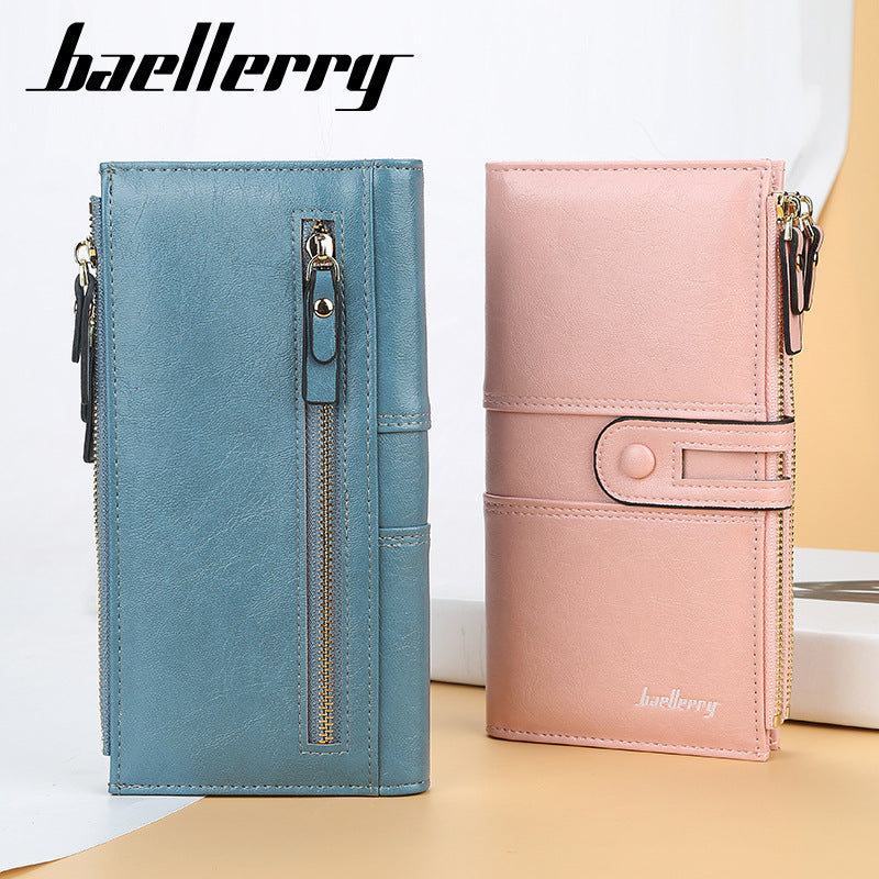 Women's Long Section Clasp Fashion Mobile Korean Purses