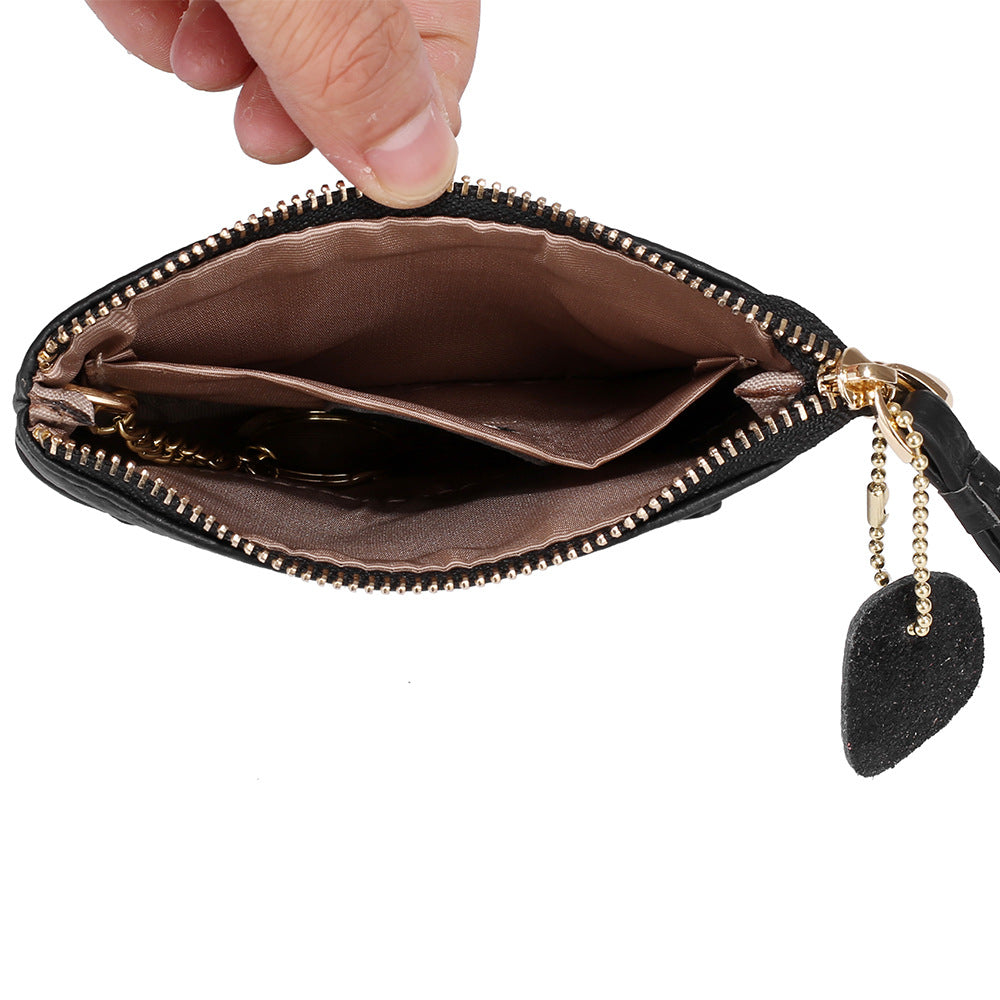 Female Cute Mini Genuine Leather Zip Creative Coin Purses