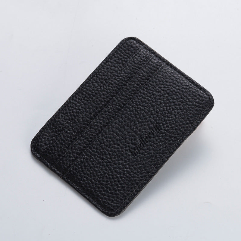 Men's Korean Style Simple Mini Multiple Slots Card Holder