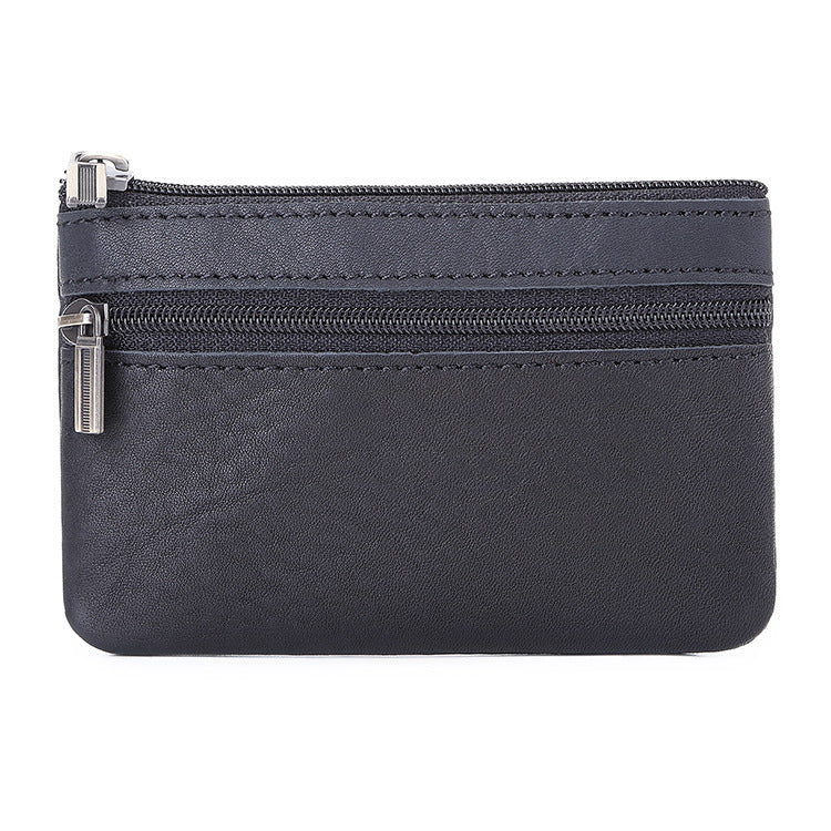 Leather Zipper Creative Korean Version Crazy Men's Wallets
