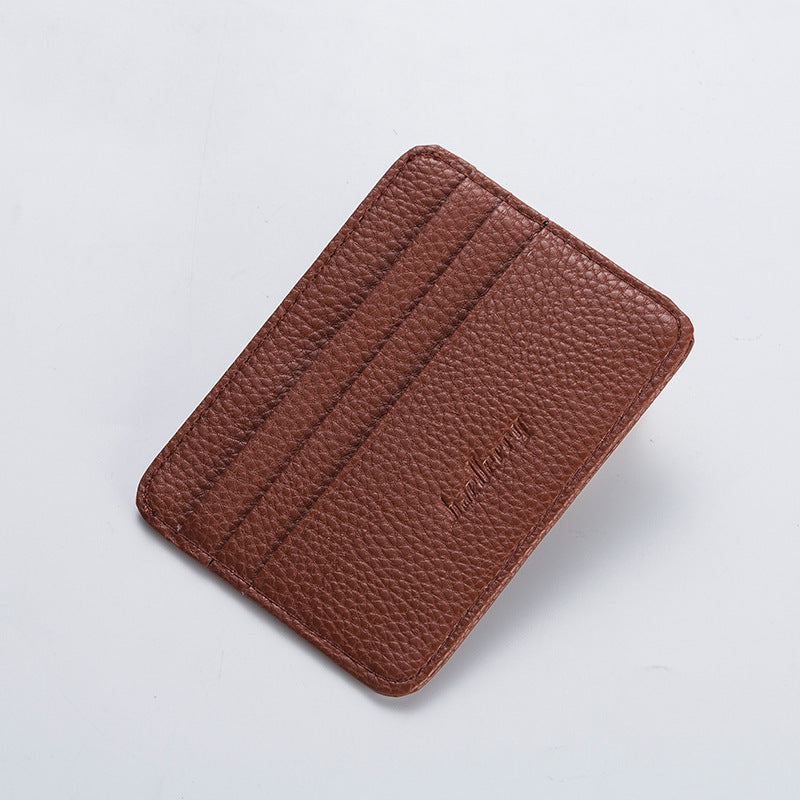 Men's Korean Style Simple Mini Multiple Slots Card Holder