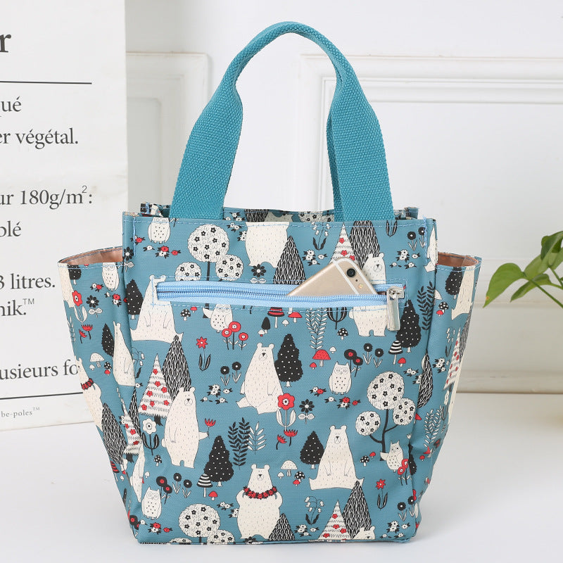 Canvas Large Lunch Box Mummy Capacity Handbags