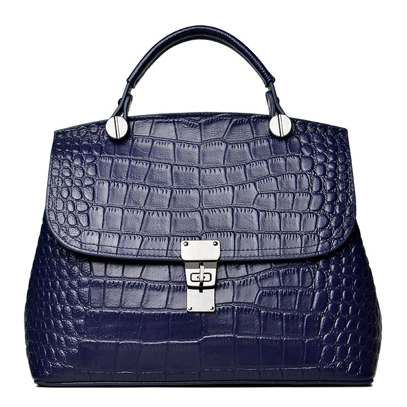Women's Large Capacity Crocodile Pattern Leather For Handbags