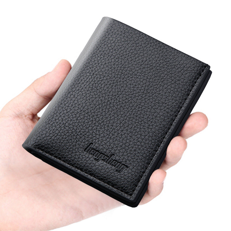Men's Vertical Section Thin Can Hold Driving Men's Wallet