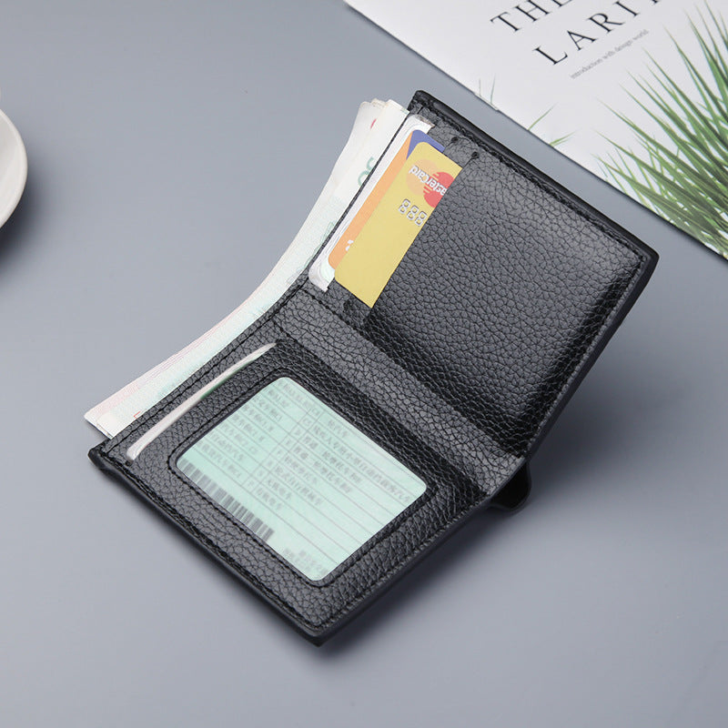 Men's Vertical Section Thin Can Hold Driving Men's Wallet