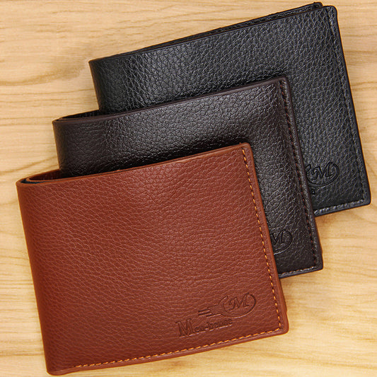 Men's Short Large Capacity Fashion Simple Thin Men's Wallets