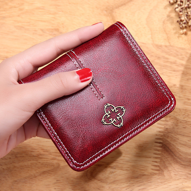 Cool Graceful Women's Short Retro Thin Purses