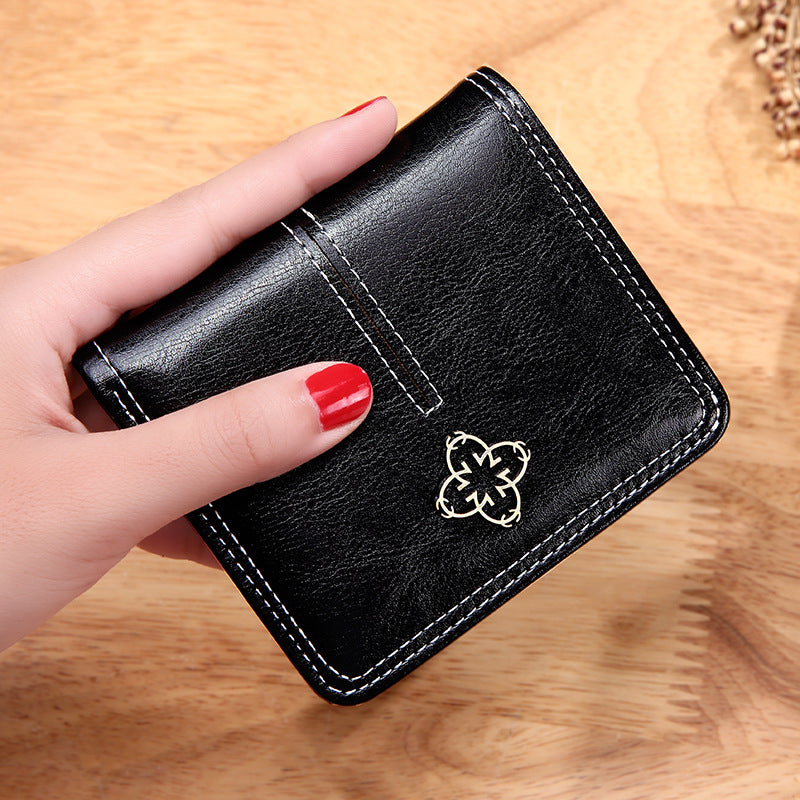 Cool Graceful Women's Short Retro Thin Purses