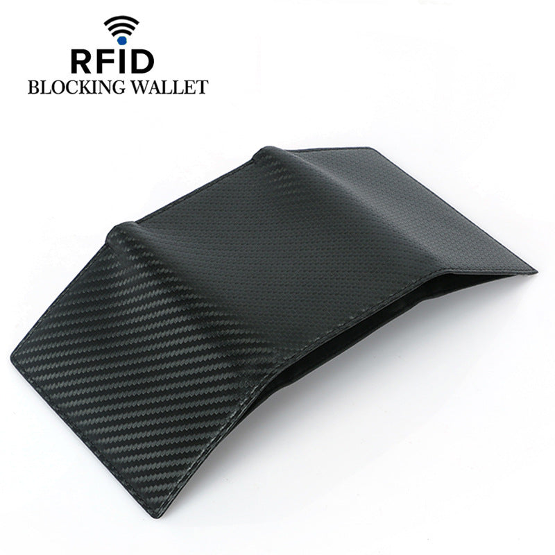 Men's Carbon Fiber Large Capacity Multiple Slots Men's Wallets