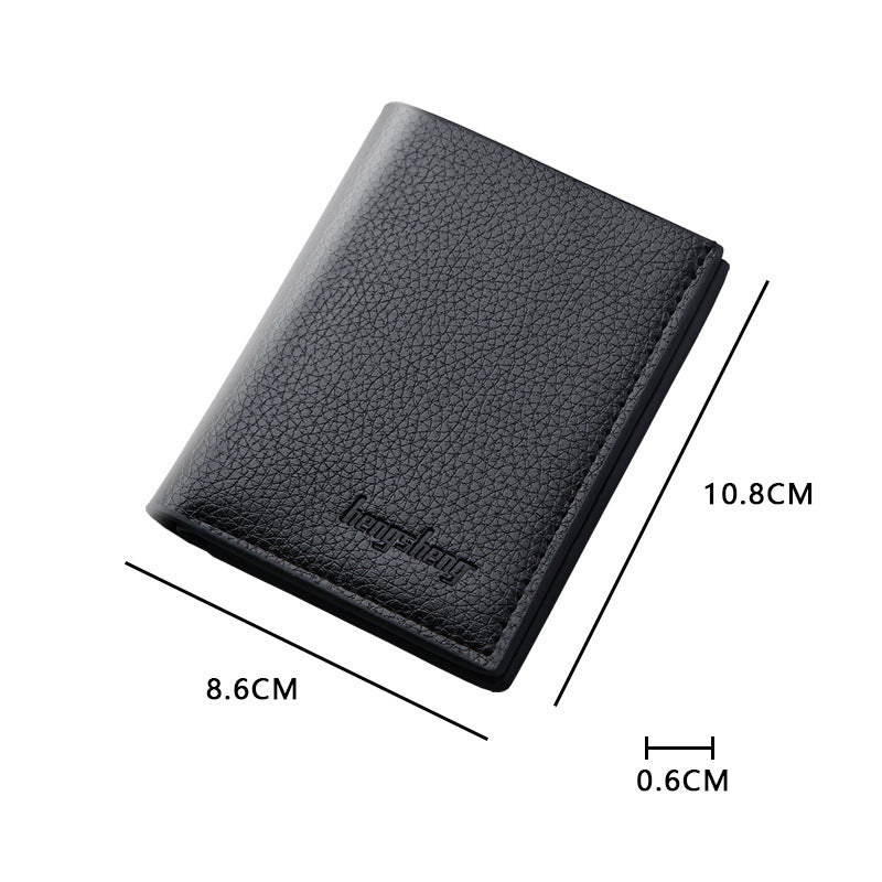 Men's Vertical Section Thin Can Hold Driving Men's Wallet