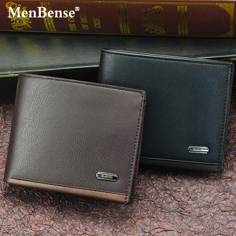 Men's Creative Short Business Horizontal Pocket Men's Wallets