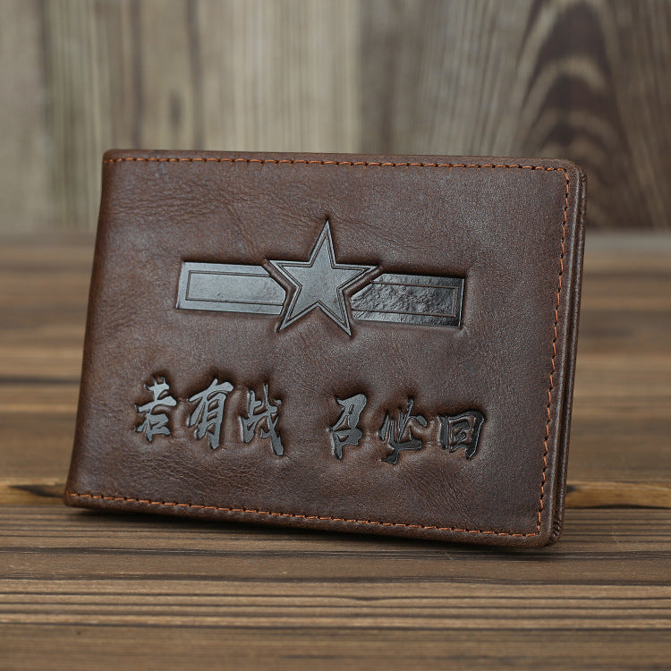 Leather Driving License Comrade In Arms Gift Vintage Card Holder