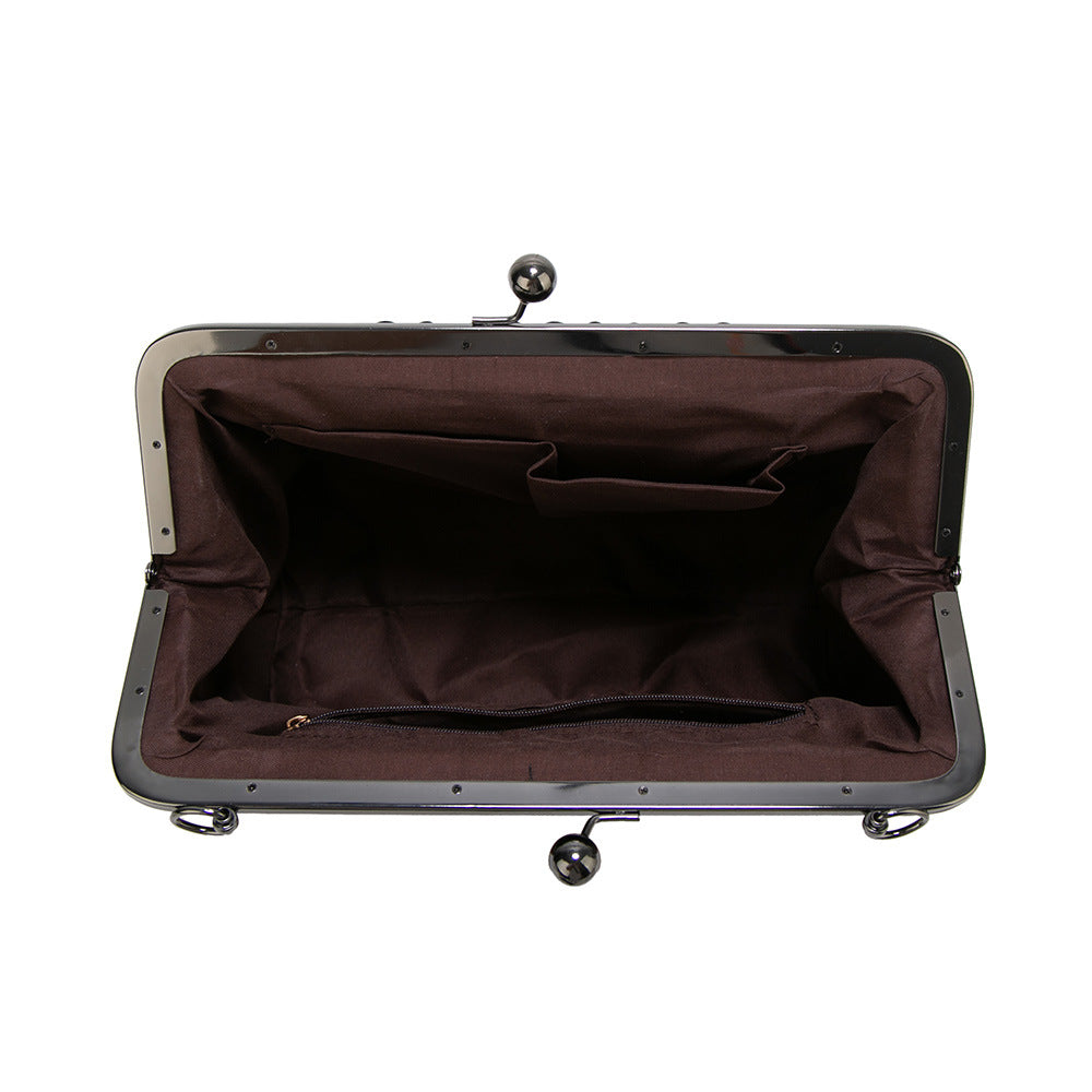 Women's Popular Fashion Retro Spanish Clip Shoulder Bags