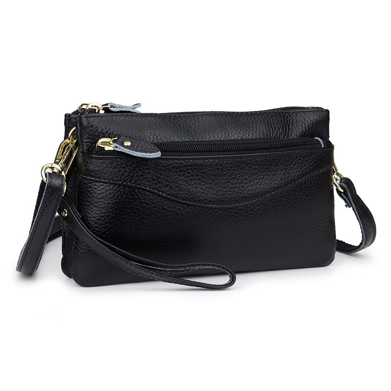 Women's Top Layer Leather Fashion Genuine For Small Square Bags
