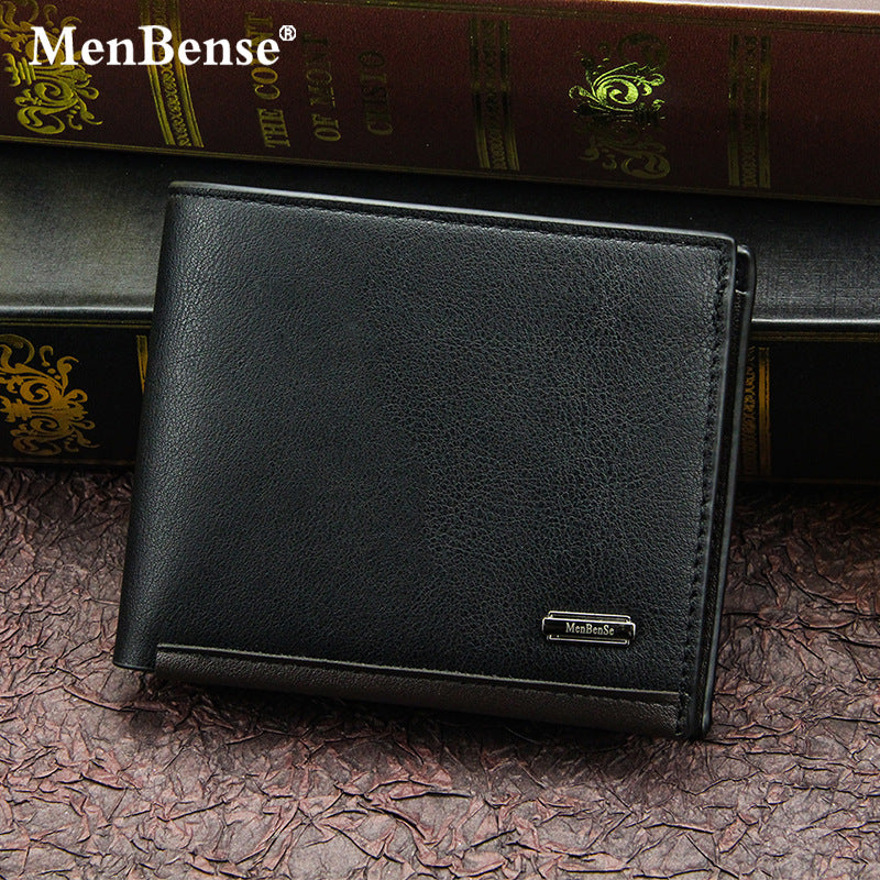 Men's Creative Short Business Horizontal Pocket Men's Wallets