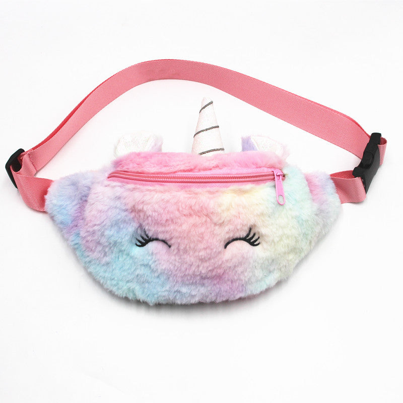 Children's Winter Plush Unicorn Cartoon Cute Bags
