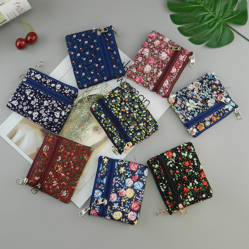 Women's Fabric Hand-held Cloth Mini Cotton Linen Coin Purses