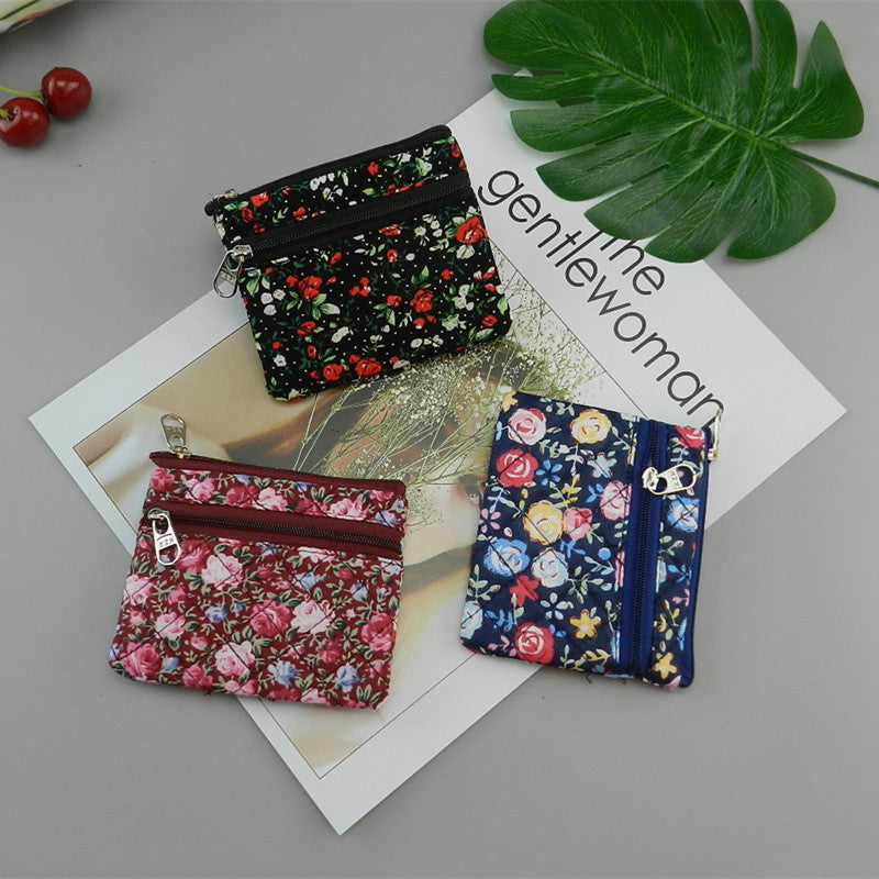 Women's Fabric Hand-held Cloth Mini Cotton Linen Coin Purses