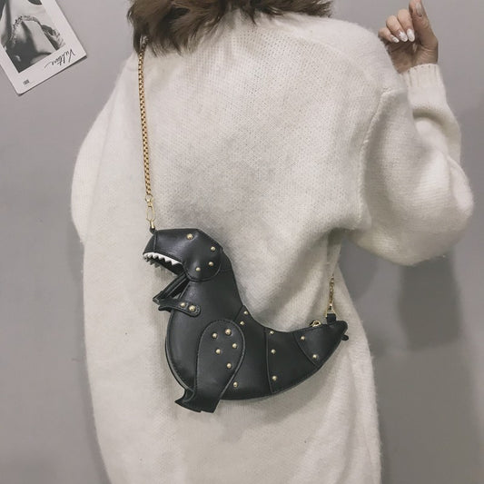 Girly Fashion Three-dimensional Dinosaur Doll Chain Crossbody Bags