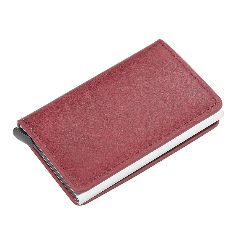 Men's Metal Aluminum Automatic Pop-up Bank Card Holder