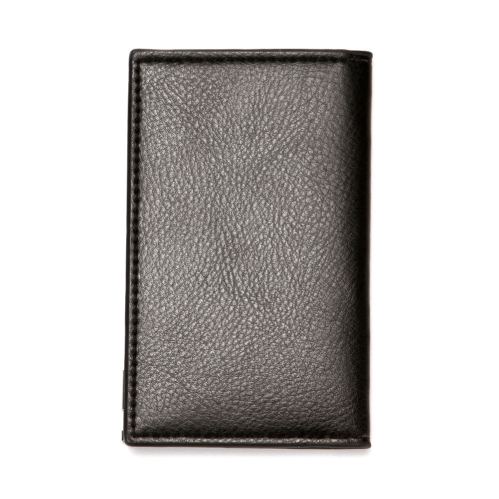 Men's Lychee Pattern Business Certificate Multi Slots Card Holder