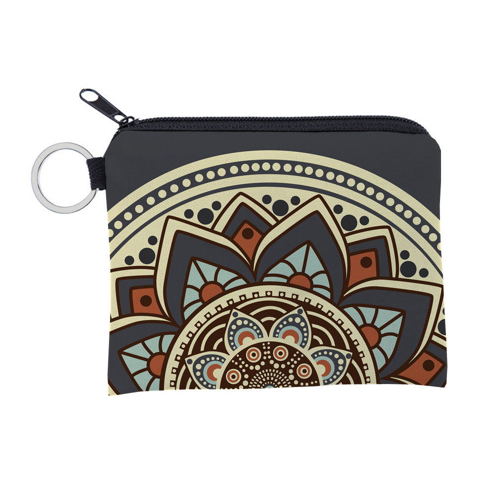Stylish Mandala Pattern Waterproof Storage Portable Coin Purses