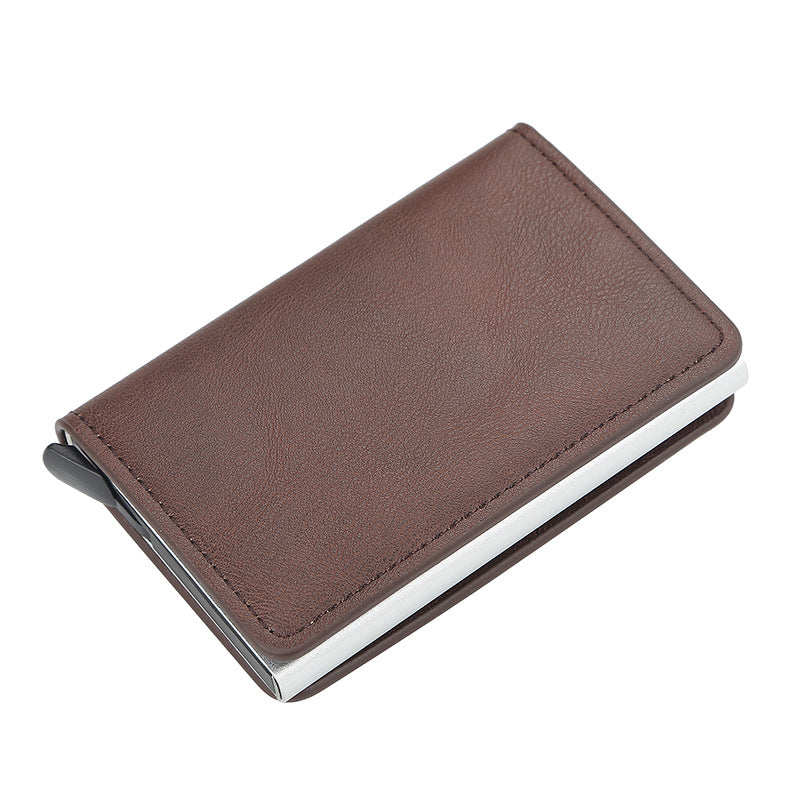 Men's Metal Aluminum Automatic Pop-up Bank Card Holder