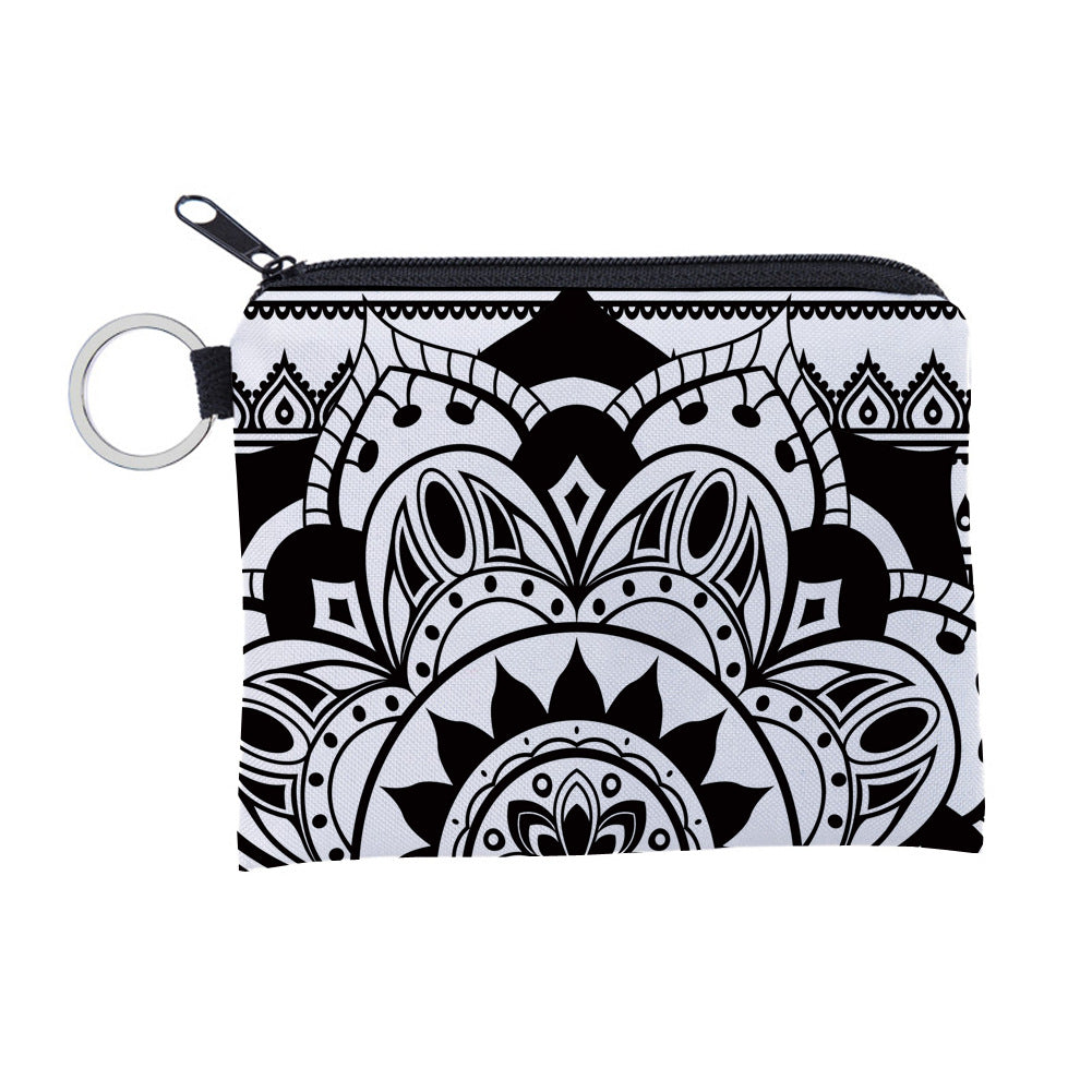Stylish Mandala Pattern Waterproof Storage Portable Coin Purses