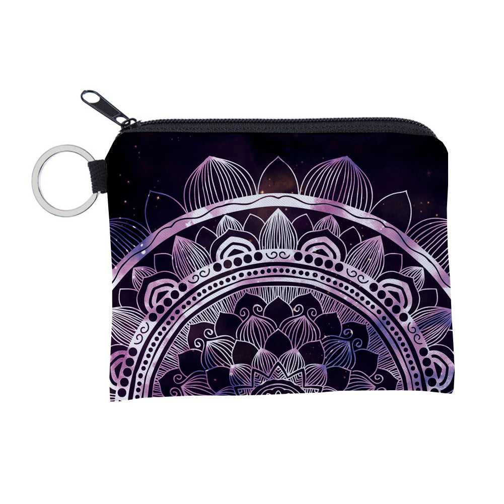 Stylish Mandala Pattern Waterproof Storage Portable Coin Purses