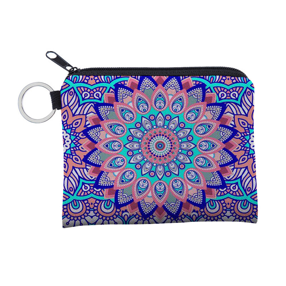Stylish Mandala Pattern Waterproof Storage Portable Coin Purses