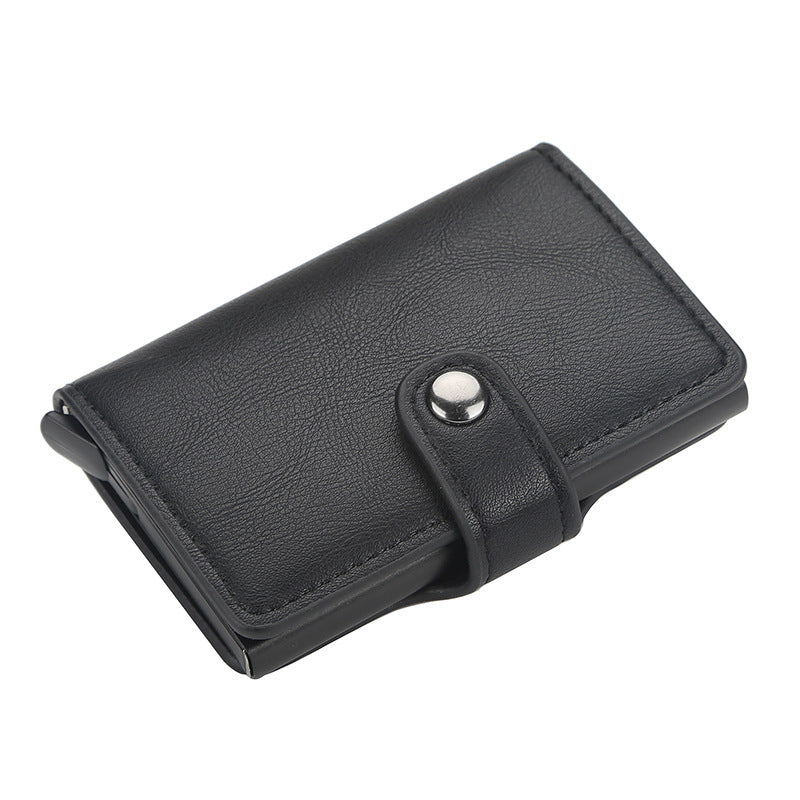 Men's Automatic Pinball Retro Cover Clamp Card Holder