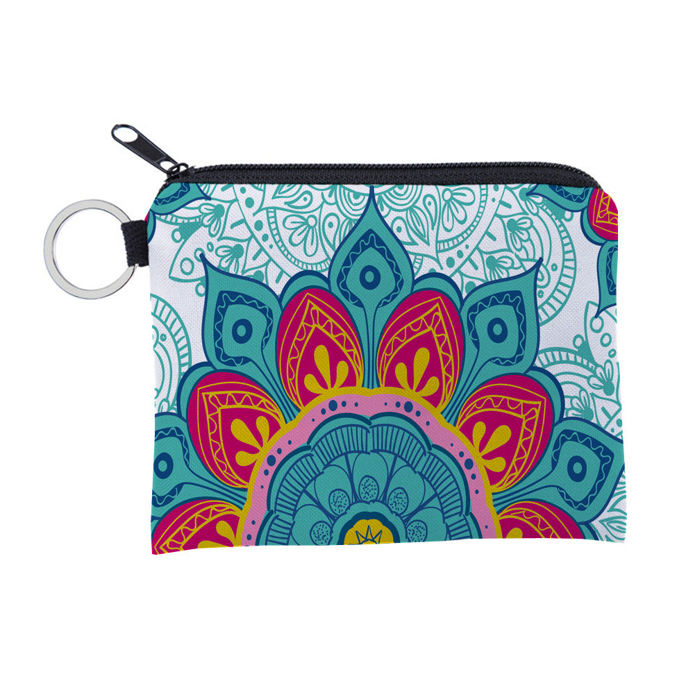 Stylish Mandala Pattern Waterproof Storage Portable Coin Purses