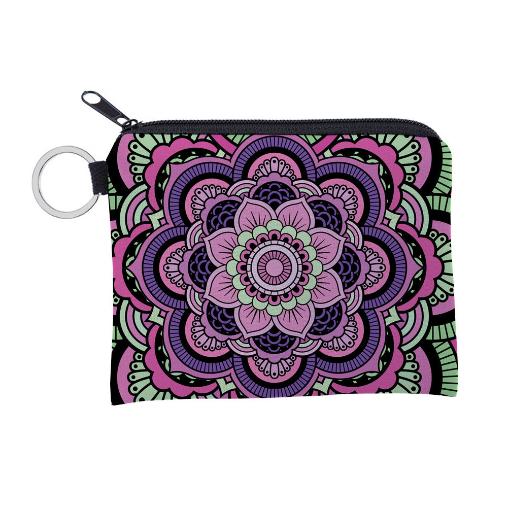 Stylish Mandala Pattern Waterproof Storage Portable Coin Purses