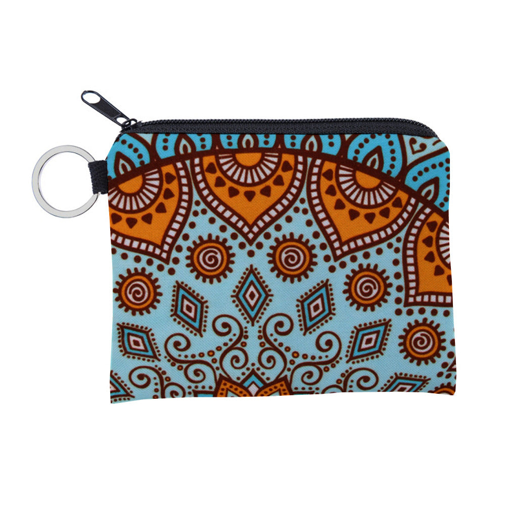 Stylish Mandala Pattern Waterproof Storage Portable Coin Purses