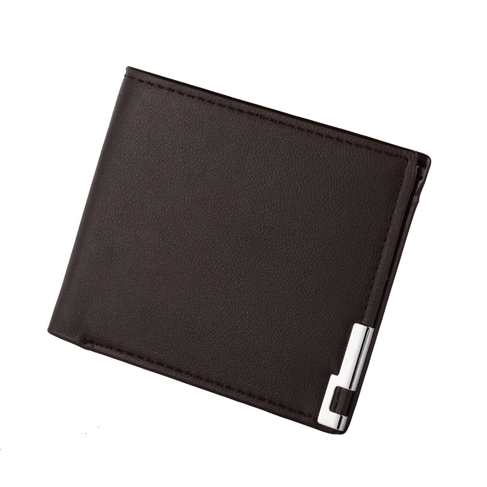Men's Short Fashion Soft Leather Horizontal Men's Wallets