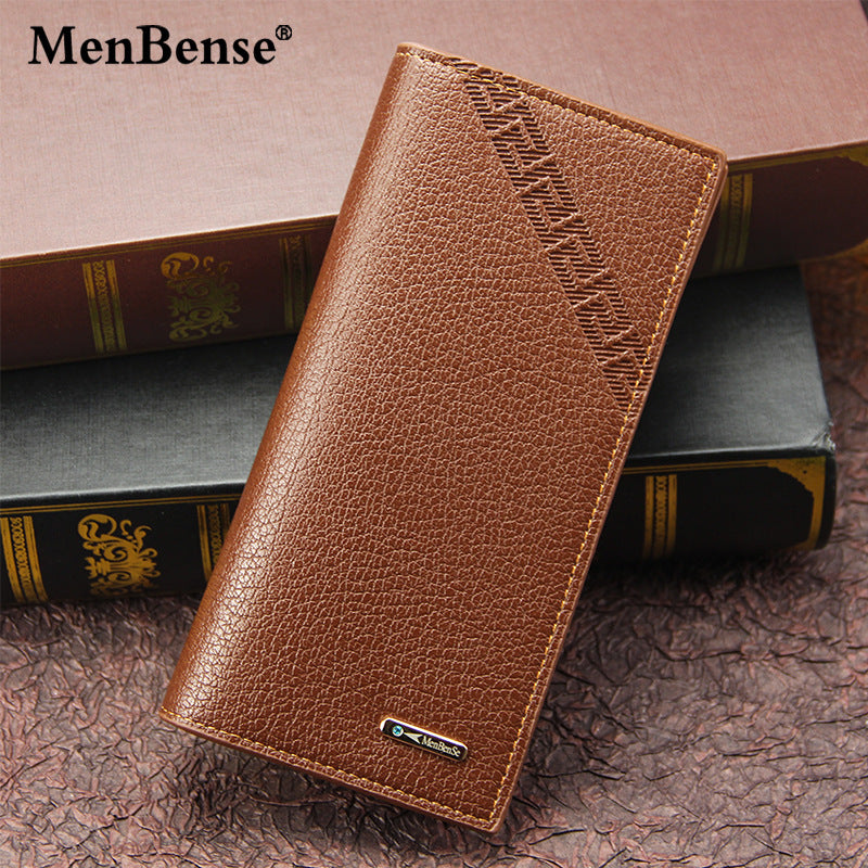 Men's Long Fashion Embossed Magnetic Snap Plus Men's Wallets