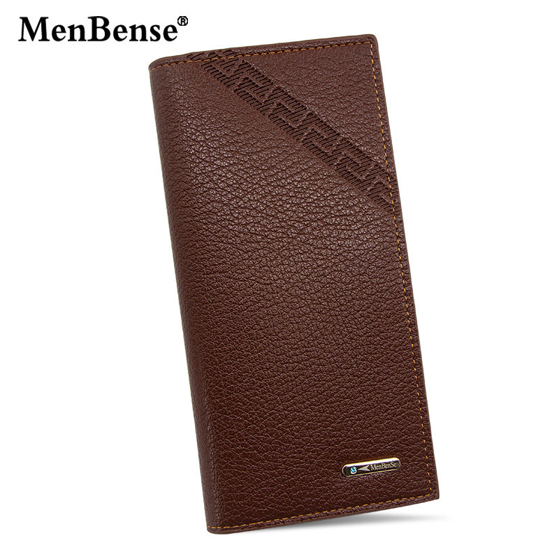 Men's Long Fashion Embossed Magnetic Snap Plus Men's Wallets