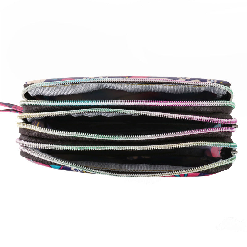 Women's Long Mobile Clutch Fabric Hand Coin Purses