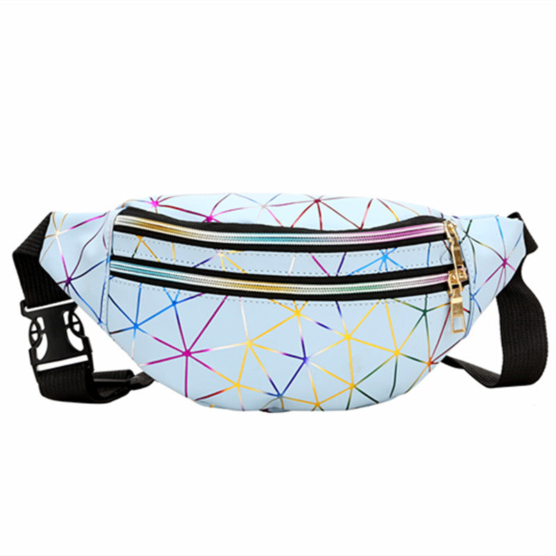 Men's Slouchy Laser Fashionable Sequins Lady Men's Waist Packs