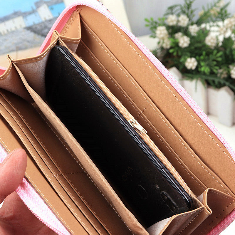 Versatile Cartoon Cute Doll Lady Storage Coin Purses