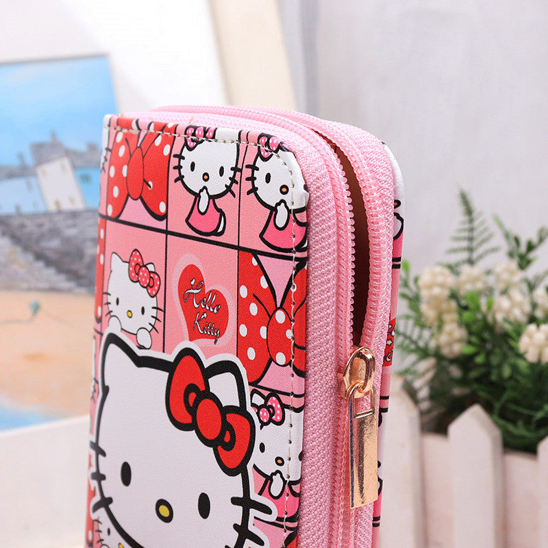 Versatile Cartoon Cute Doll Lady Storage Coin Purses